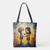 Tote Bag Illustration Best Of Friends (Dos)