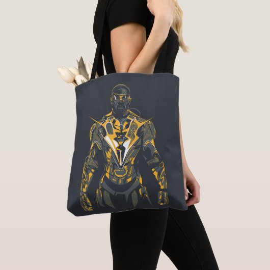 Tote Bag Illustration Black Lightning (De près)