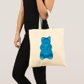 Tote Bag Illustration bleue de Gummybear (Devant (produit))