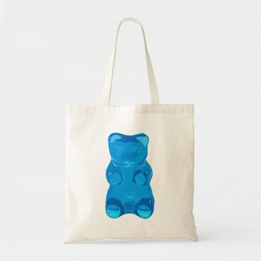 Tote Bag Illustration bleue de Gummybear (Devant)