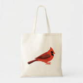 Tote Bag Illustration Cardinal mignonne (Devant)
