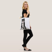 Tote Bag Illustration Collie Bordure ! (Sur le modèle)
