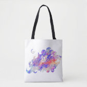 Tote Bag Illustration complexe d'otarie d'hurlement (Devant)