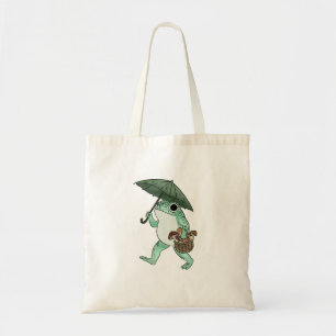 Tote Bag Illustration Cottagecore Grenouille Cueillette de