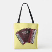 Tote Bag Illustration d'accordion (Dos)