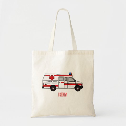 Tote Bag Illustration d'ambulance (Devant)