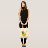 Tote Bag Illustration d'ananas (Devant (modèle))
