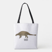Tote Bag Illustration d'Ankylosaurus (Dos)