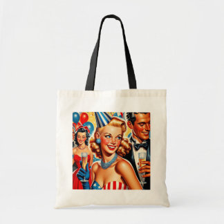 Tote Bag Illustration d'anniversaire vintage 