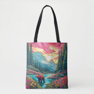 Tote Bag Illustration dans la nature sauvage