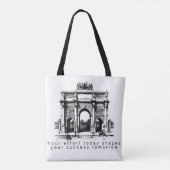 Tote Bag Illustration d'arche classique (Dos)