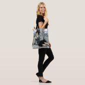 Tote Bag Illustration d'art de mode de flapper des années 2 (Sur le modèle)
