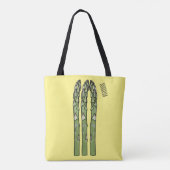 Tote Bag Illustration d'Asparagus (Dos)