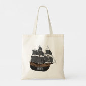 Tote Bag Illustration de bateau pirate (Dos)