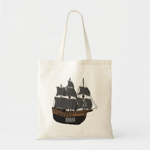 Tote Bag Illustration de bateau pirate