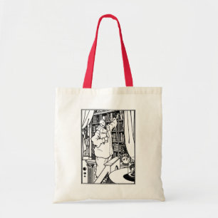 Tote Bag Illustration de Beardsley : La bibliothèque de