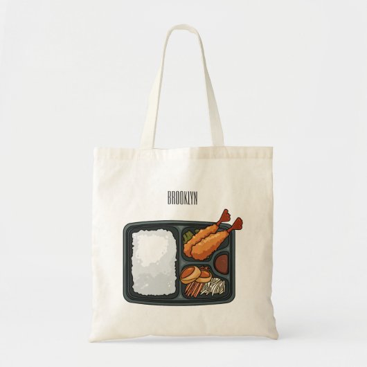 Tote Bag Illustration de Bento (Devant)