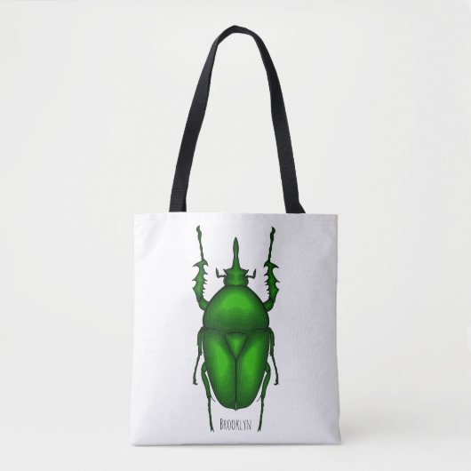 Tote Bag Illustration de bug Mecynorhina torquata (Devant)