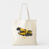 Tote Bag Illustration de camion de grue (Dos)