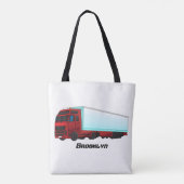 Tote Bag Illustration de camion roumain (Dos)