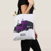 Tote Bag Illustration de camion semi-remorque (De près)