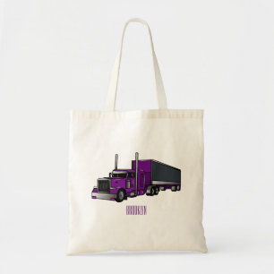 Tote Bag Illustration de camion semi-remorque