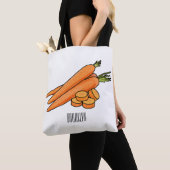 Tote Bag Illustration de carotte (De près)