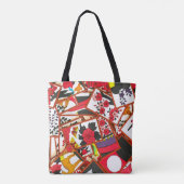 Tote Bag Illustration de cartes japonaises (Diverses) (Dos)