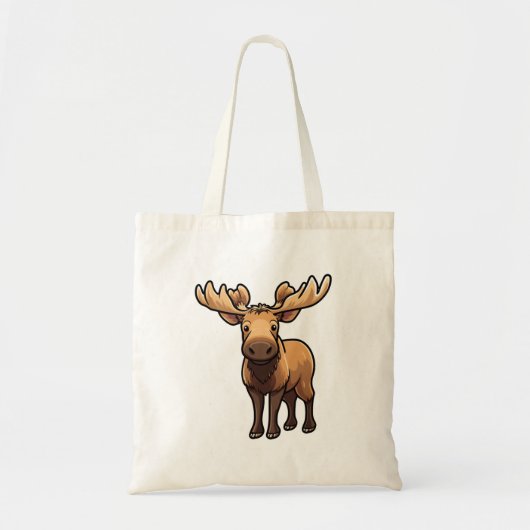 Tote Bag Illustration de cerf de dessin (Devant)