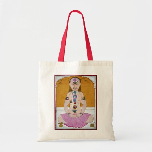 Tote Bag Illustration de Chakra Yoga pour la méditation (Devant)