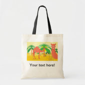 Tote Bag Illustration de chameaux (Devant)