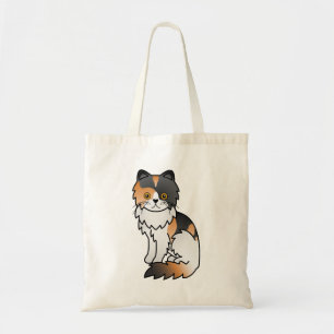Tote Bag Illustration de chat de dessin animé mignon persan
