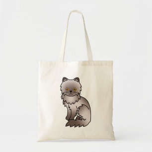Tote Bag Illustration de chat de dessin animé mignon persan