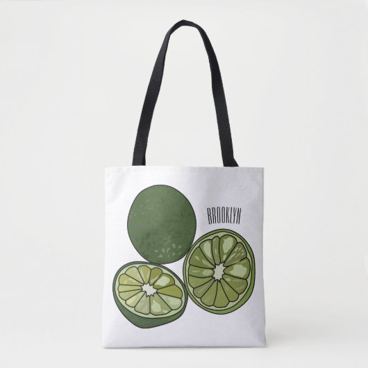 Tote Bag Illustration de chaux Kaffir (Devant)