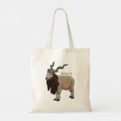 Tote Bag Illustration de chèvre de Markhor (Dos)