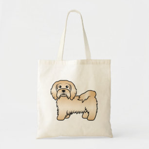 Tote Bag Illustration de chien de dessin animé mignon Havan