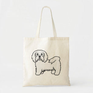 Tote Bag Illustration de chien de dessin animé mignon Havan