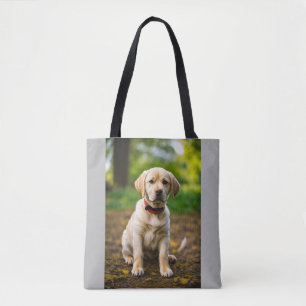 Tote Bag Illustration de chien Labrador adorable – Chiot mi