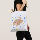 Tote Bag Illustration de chiot joyeux (De près)