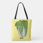 Tote Bag Illustration de chou chinois (Dos)