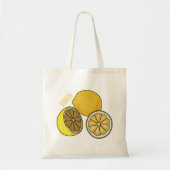 Tote Bag Illustration de citron (Devant)