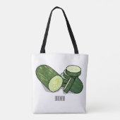 Tote Bag Illustration de combre (Dos)