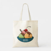 Tote Bag Illustration de crème glacée (Dos)