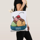 Tote Bag Illustration de crème glacée (De près)