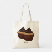 Tote Bag Illustration de Cupcake (Dos)
