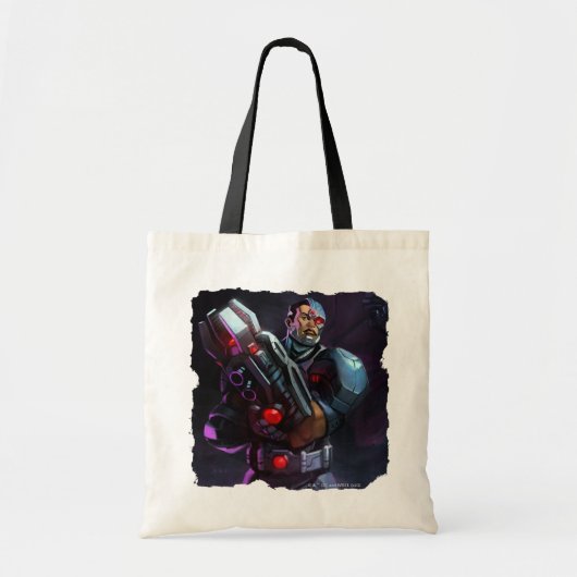 Tote Bag Illustration de Cyborg en crise infinie (Devant)