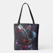 Tote Bag Illustration de Cyborg en crise infinie (Dos)