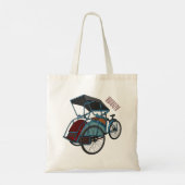 Tote Bag Illustration de cyclo-pousse (Dos)