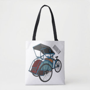 Tote Bag Illustration de cyclo-pousse