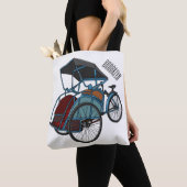 Tote Bag Illustration de cyclo-pousse (De près)
